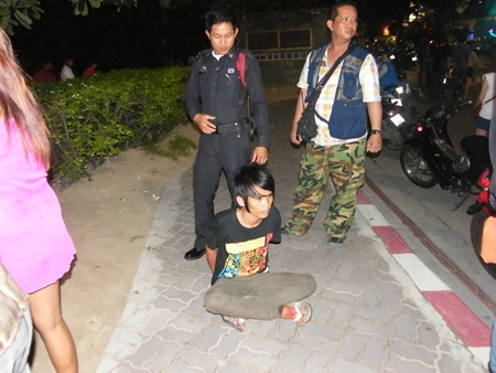 Volunteers managed to grab only one of the attackers.